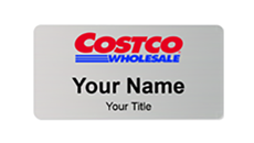 Full-color printed plastic name badge
